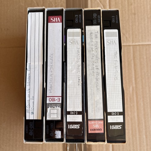 Vhs video cassette tapes - 5,