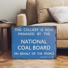 Vintage NCB Coal Board Coal