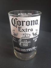 1 x LARGE Handcrafted Corona Glass Upcycled From 620ml Bottle