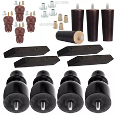 4x Wooden Furniture Legs Solid