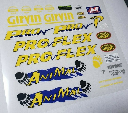 Sticker decal set fits proflex - fits,