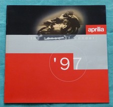Aprilia range brochure 1997: RSV1000, Pegaso 650, RS250, etc