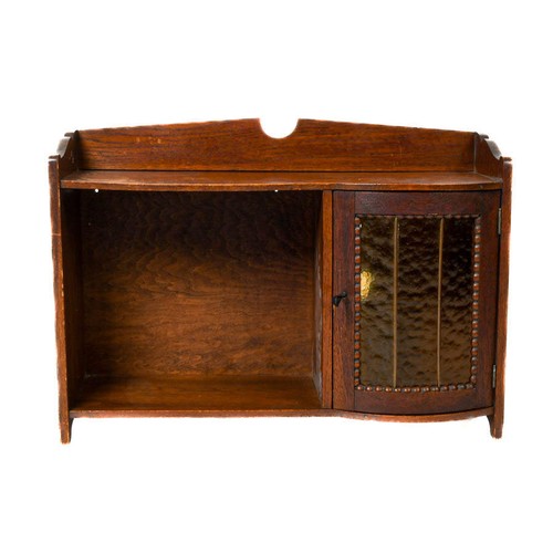 Amber glass and walnut - glass, wall