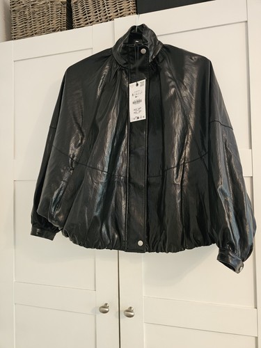Bnwt zara faux - faux, black