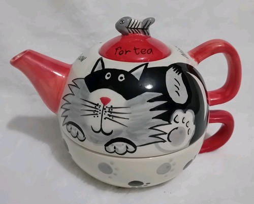 Cat teapot and - and, cup