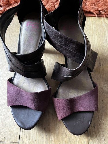 Burgundy brown leather - ,