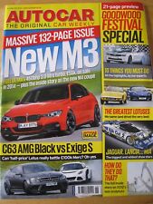 AUTOCAR WEEKLY MAGAZINE JUN 2010 M3 C63 AMG BLACK EXIGE S JAGUAR LANCIA LOTUS GO
