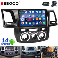 DAB+ For Toyota Hilux 2005-2014 Car Stereo Android 14 Apple Carplay GPS Sat NAVI