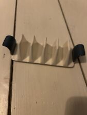 Vintage original 1960s Pool Pottery ceramic Toast Rack white blue