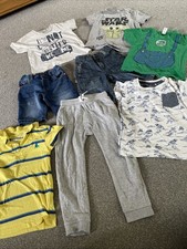 Age 4-5 Clothes Bundle Boys T Shirts, Joggers, Jean Shorts Lot