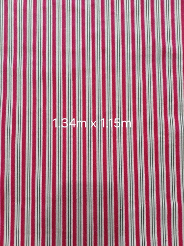 Pink striped velvet