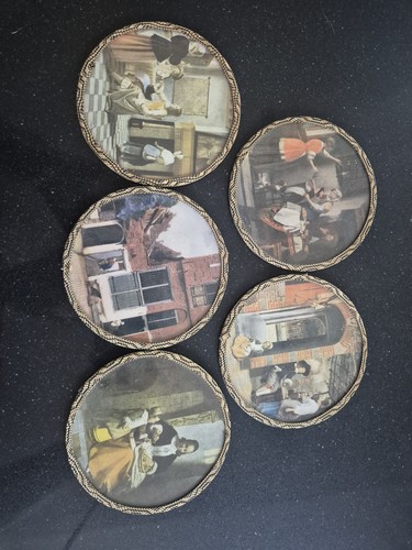 Vintage dutch scene - vintage, coasters