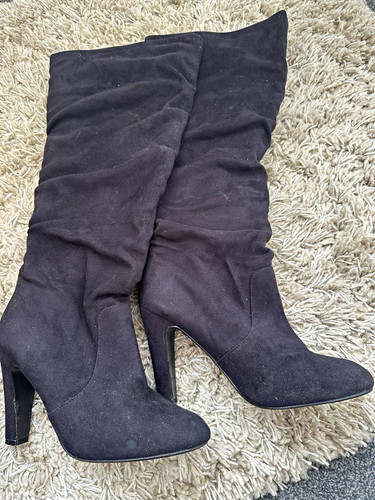 Women black suede - women’s, knee