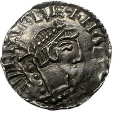 Saxon, Harthacnut Silver Penny Jewel Cross type Very Rare, Stamford Mint. EF!