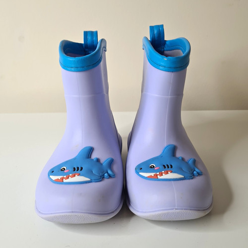 Unisex kids purple blue - kids, shark