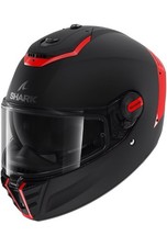 XL 61-62 SHARK SPARTAN RS MAT BLACK RED SP KOK MOTORCYCLE CRASH HELMET