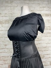 M&S Black Shiny Satin