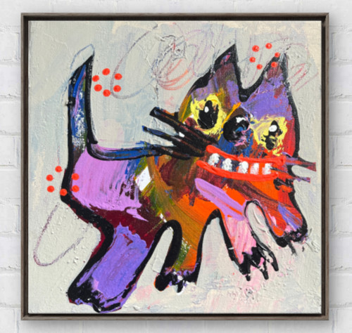 Mitsi cat painting original - b,
