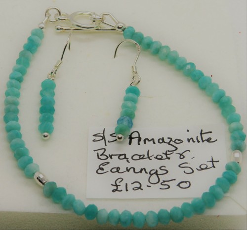 Sterling silver amazonite - sterling,