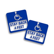 2x Handicap Vinyl Decal for