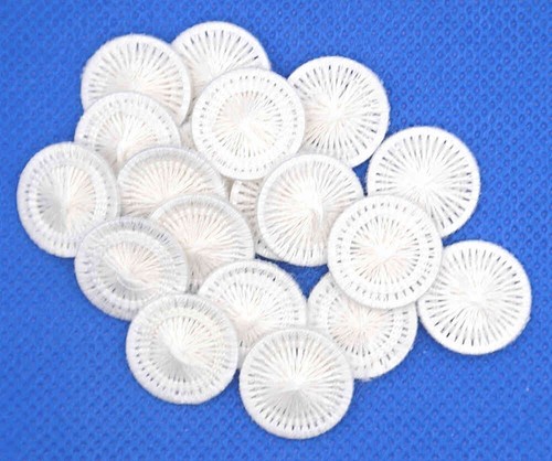 White dorset style buttons - white,