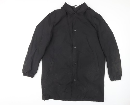Men black rain coat size - black,