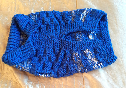 Fancy hand knitted woolley dog - woolley,