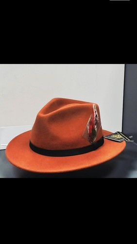 Unisex orange wool felt - unisex,