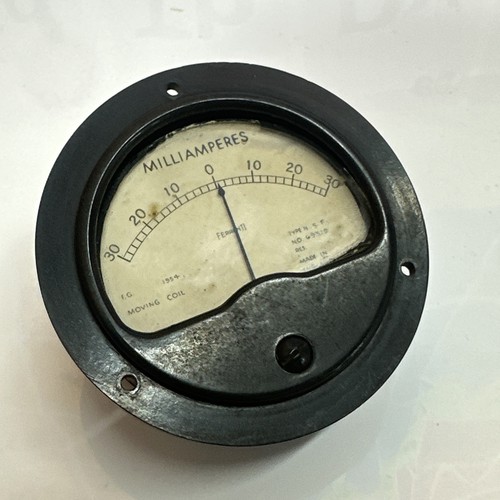 Vintage ferranti milliamperes - vintage,