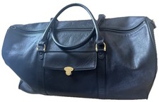 MONTBLANC Duffle Bag Leather Black. Vintage & Rare