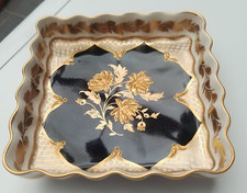 Abbeydale ~ Gold Leaves ~ Footed Trinket Dish ~ Free UK P&P