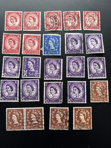 Qeii wilding stamps mixed - gb,