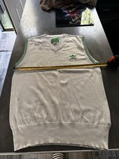adidas tournament edition Tank Top Vest Medium White Green Wimbledon 1949 Rare