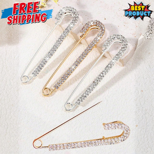 4pc rhinestone brooch - 2/4pc,