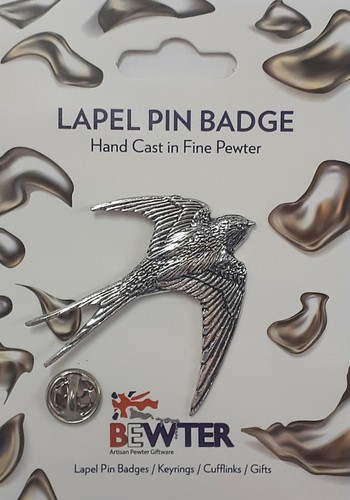 Swallow bird lapel pin - badge,