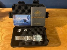 Addiesdive All SS 36mm VH31 Deep Sea Hunter Baby Blue Texture Dial Dress Watch