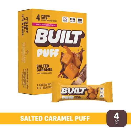 Built puff protein bar salted - built,