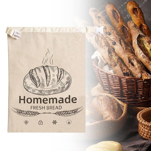 Reusable beeswax bread bag - reusable,