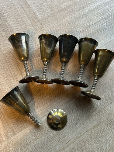 Set silver plate - of, 6