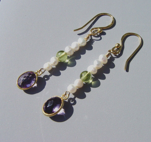 Amethyst peridot freshwater