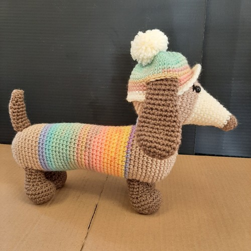 Handmade crocheted sausage - , dog