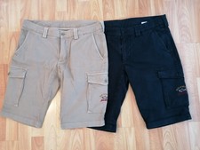 Paul and Shark Cargo Shorts X2 W34 Slim Fit Casuals Navy And Beige