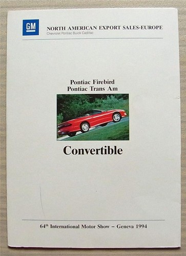 Pontiac firebird trans - pontiac, &