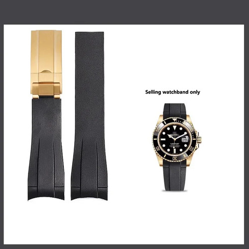 Silicone rubber strap 21mm - silicone,