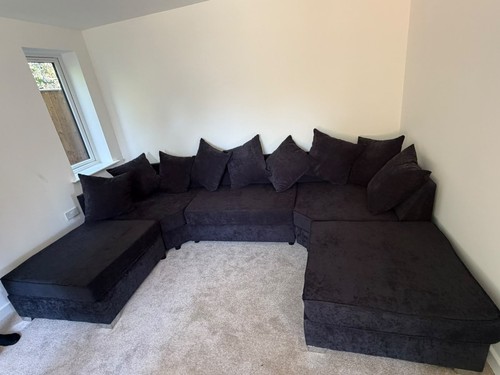Bishop shape sofa black - bishop,