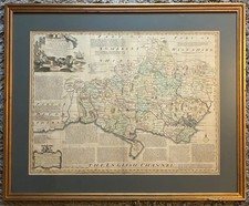 Rare original map of Dorset