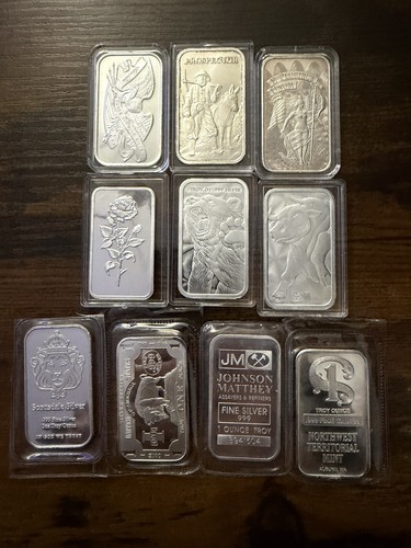 Mixed silver bullion - mixed,