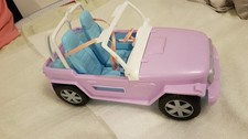 Barbie Pink Car Jeep Beach