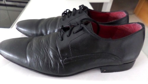 Men lambretta black leather - black,