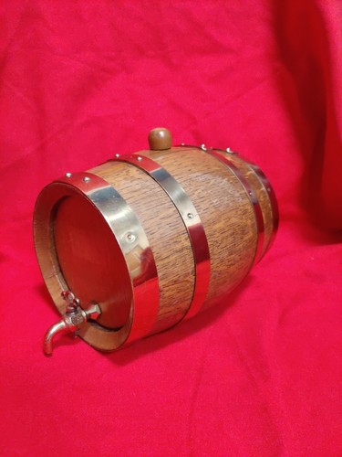 Vintage brass banded oak - vintage,